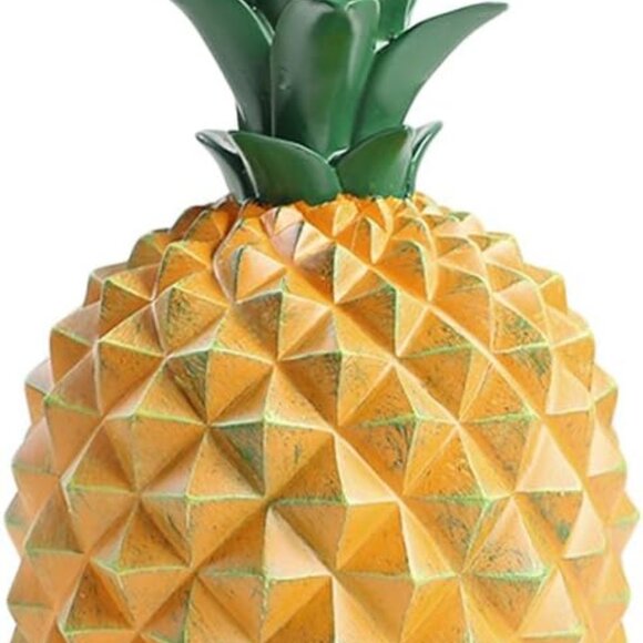 5.5 x 9.5 Inch Elegant Pineapple Shape Resin Piggy Bank Coin Bank Money Bank Hom